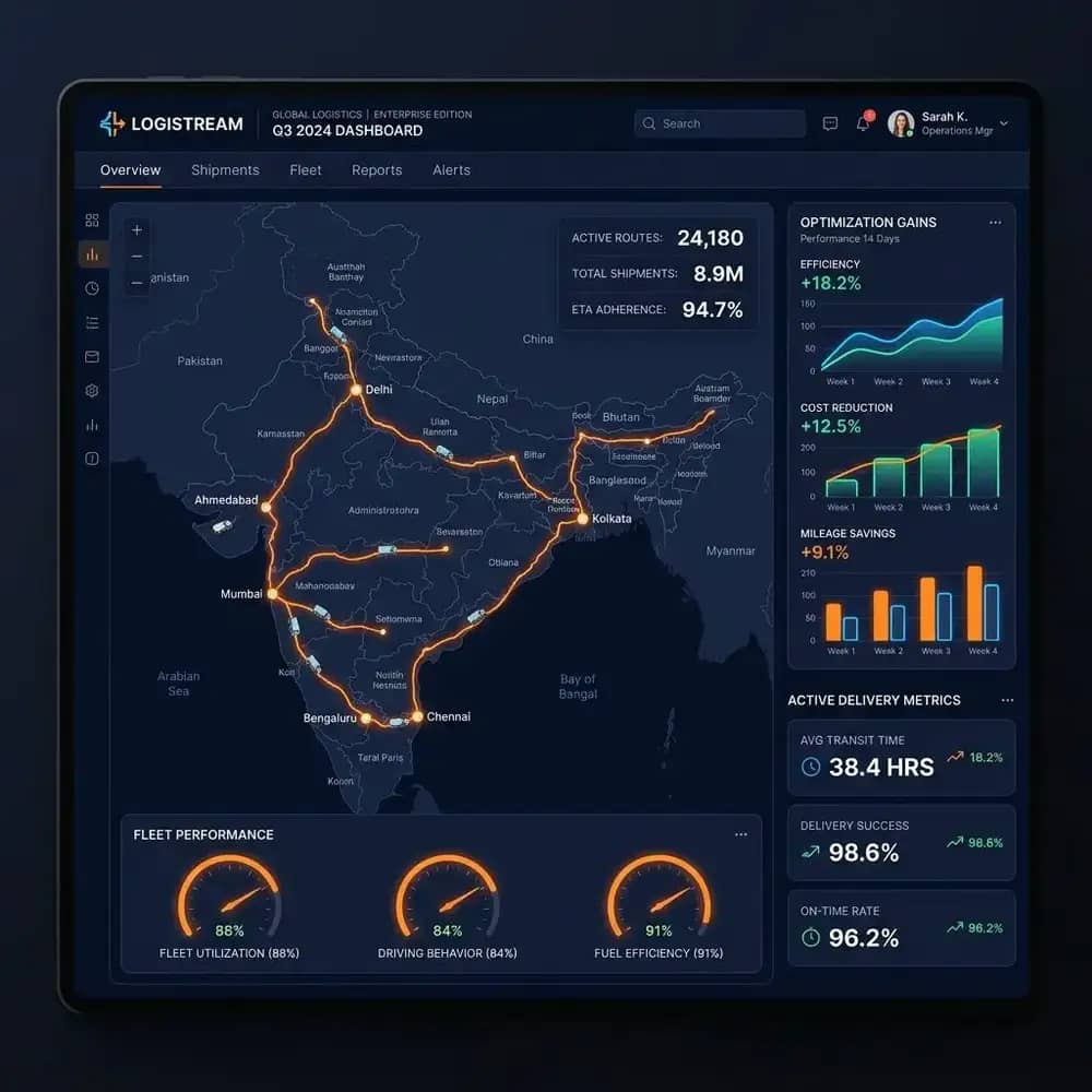 FleetSetu dashboard with POD attached to the generated invoice