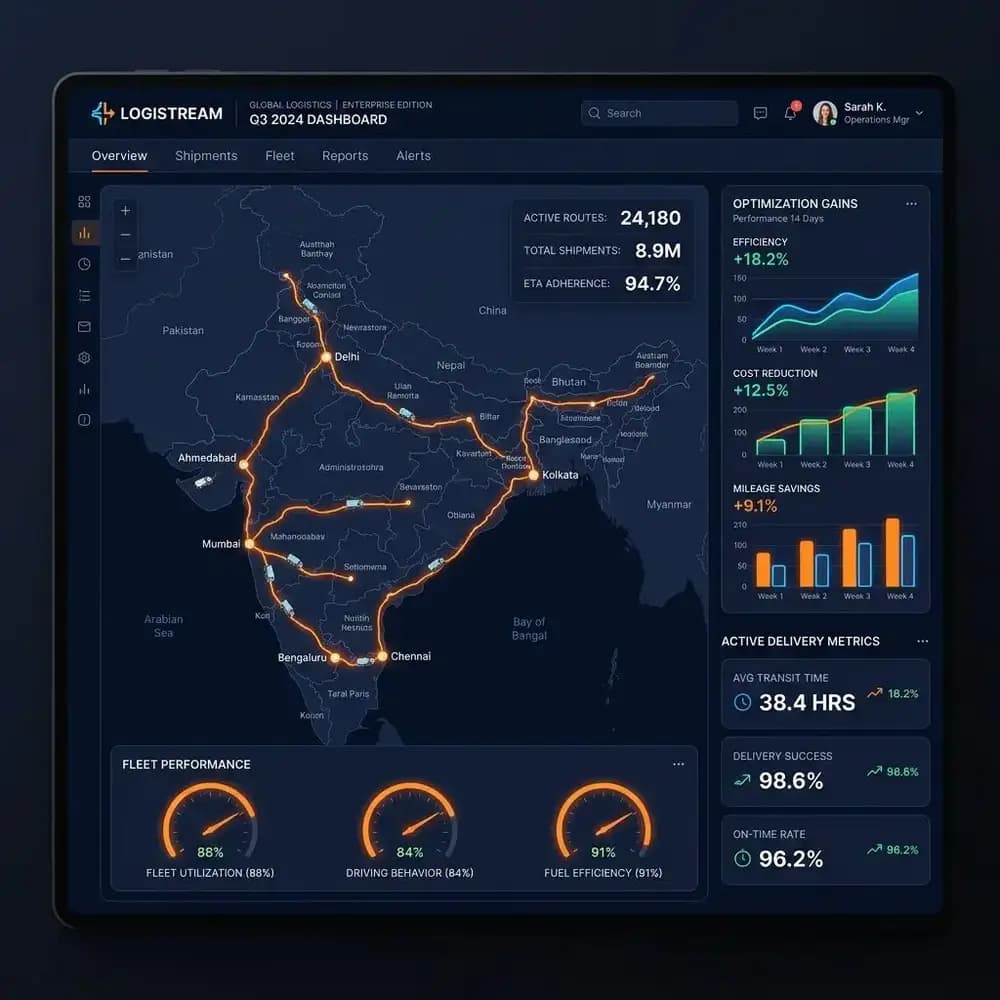 SKU management and real-time inventory tracking dashboard